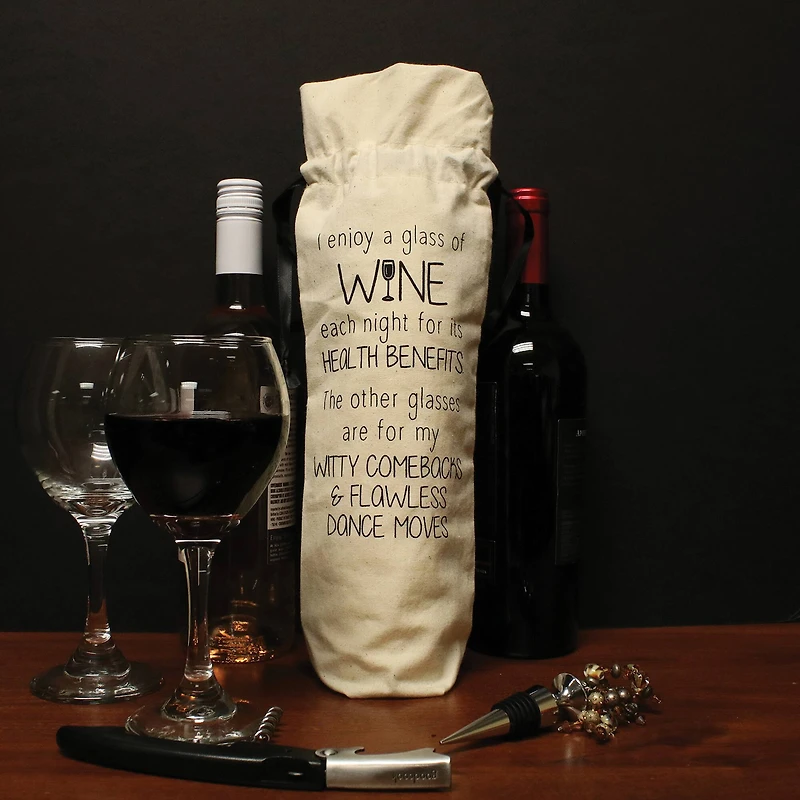 Personality Case™ Health Canvas Wine Bag