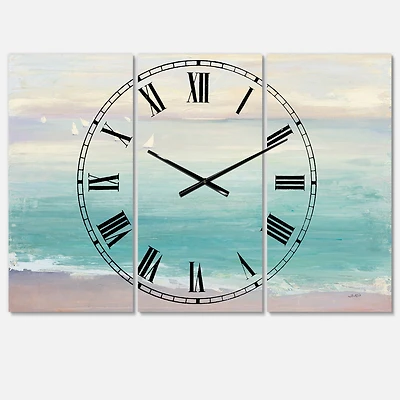Designart 'From The Shore Traditional Multipanel Wall Clock