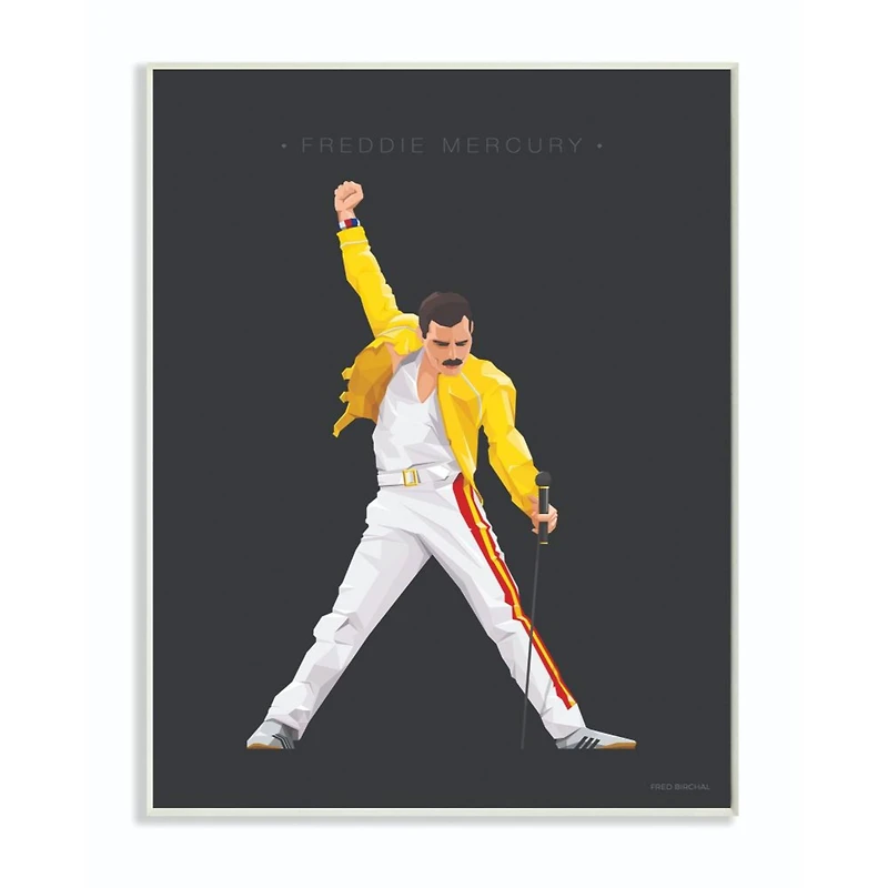 Stupell Industries Freddie Mercury Fashion Figure Wall Plaque