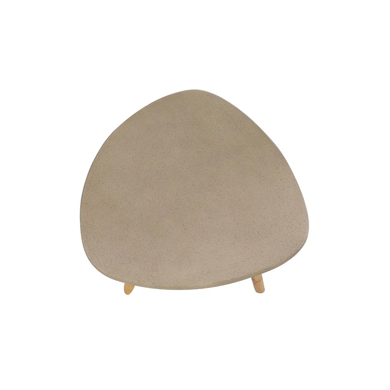 20" Gray Modern Outdoor Accent Table