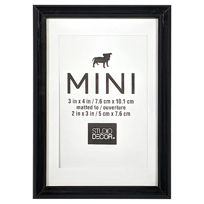 Black Mini Frame with Mat by Studio Décor®