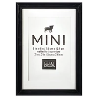 Black Mini Frame with Mat by Studio Décor®