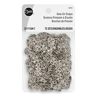 Dritz® Silver Sew-On Snaps, 72 Sets