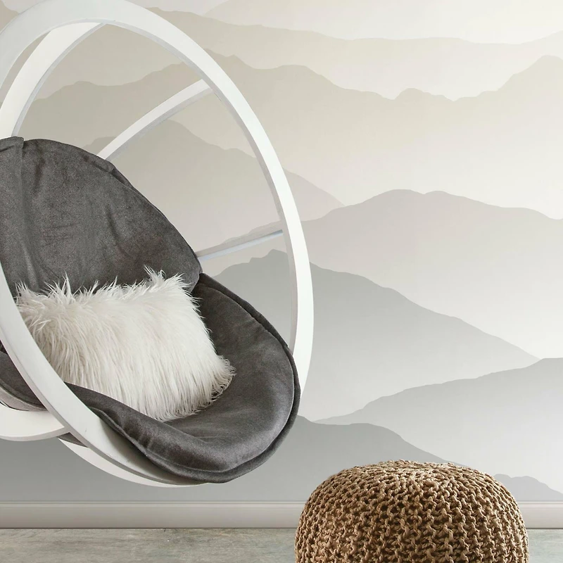 Wanderlust White Peel & Stick Mural