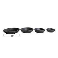 Hello Honey® Black Decorative Reclaimed Wood Nesting Bowls, 4ct.