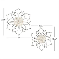 Black Traditional Metal Wall Décor Set