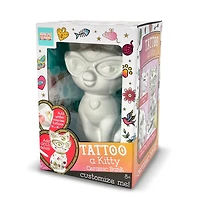 Bright Stripes Tattoo A Ceramic Kitty Bank Activity Kit