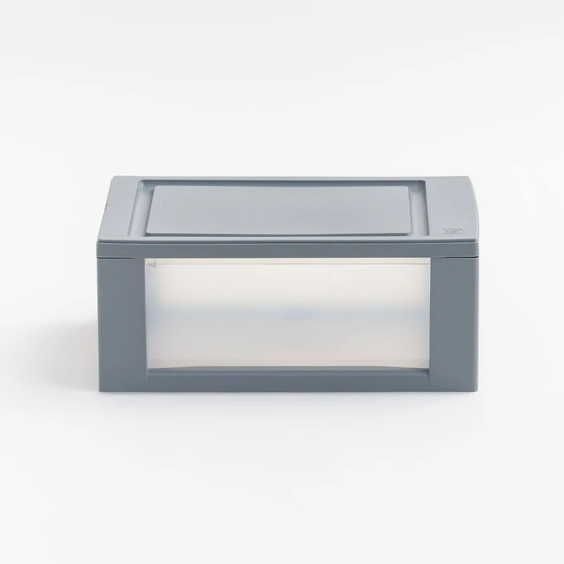 Iris® Gray Small Stacking Drawer, 5 Pack