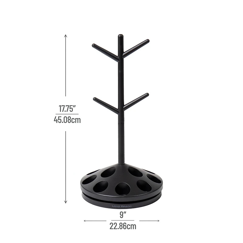 Mind Reader Anchor Collection Black Single Serve Pod Organizer & Mug Tree