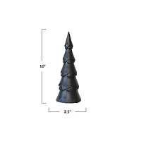 Hello Honey® 10" Black Mango Wood Christmas Tree