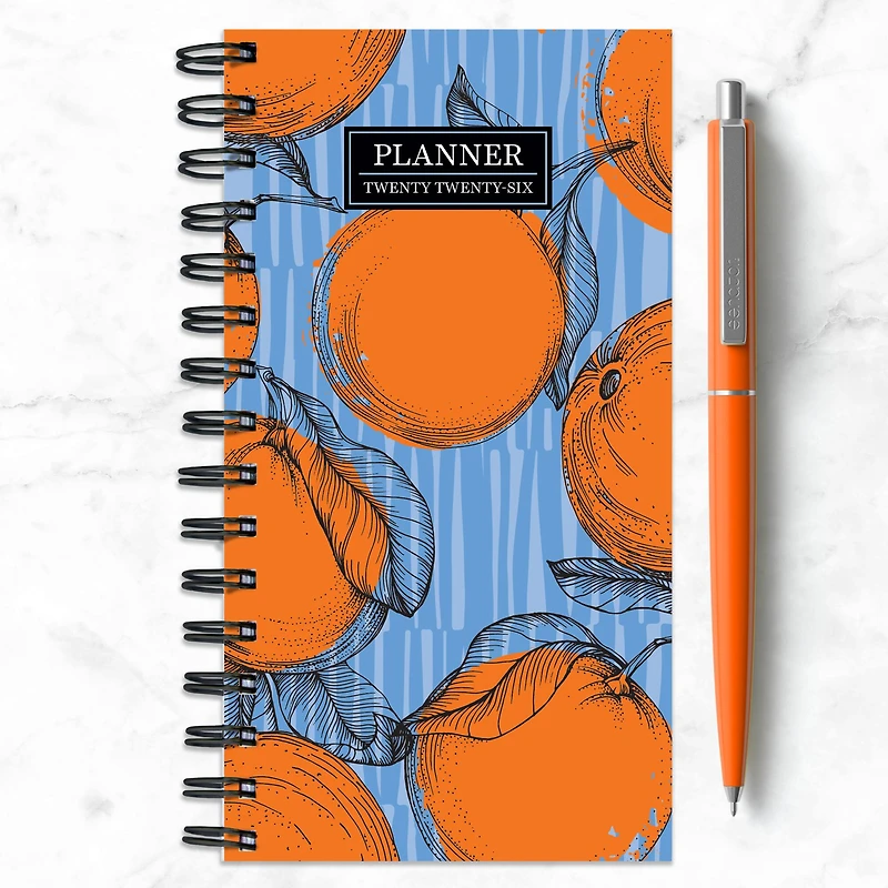 2026 Citrus Small Weekly Monthly Planner