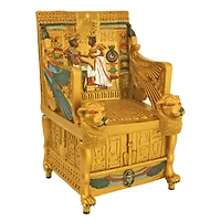 7" King Tut's Golden Throne Treasure Box