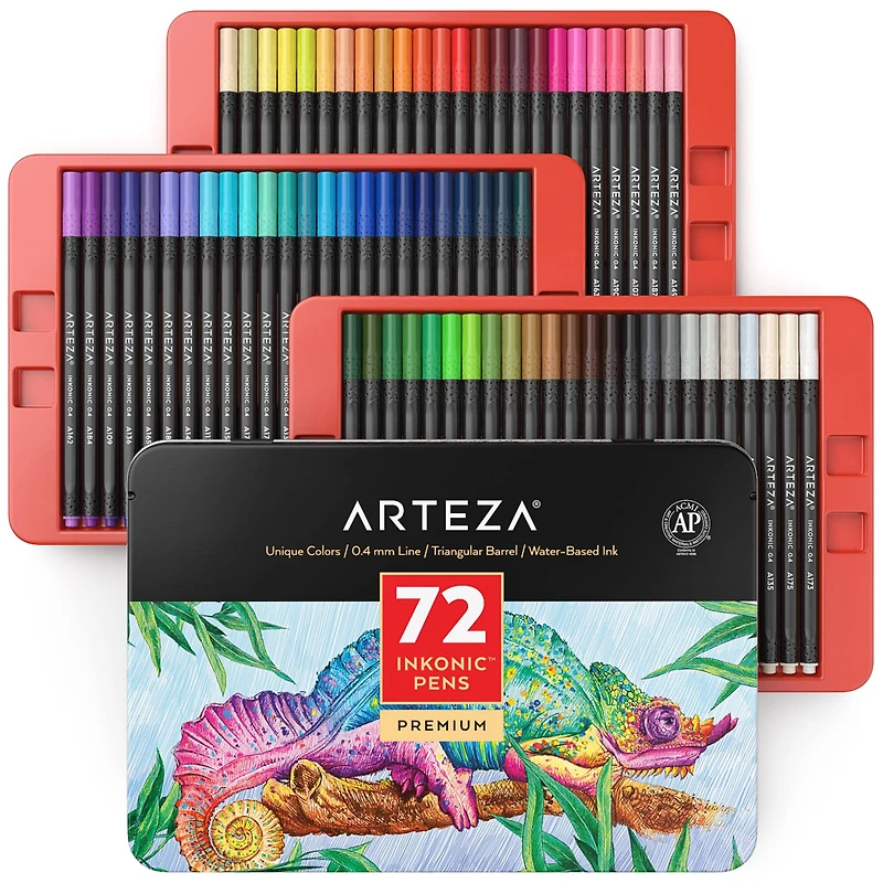 Arteza® Inkonic® 72 Fineliner Pen Set
