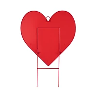Glitzhome® 24" Metal Happy Valentine's Day Heart Yard Stake