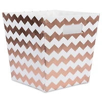 DII® 11" Trapezoid Polyester Chevron Storage Bin
