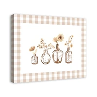 Amber Flower Jar Still 20" x 24" Canvas Wall Art