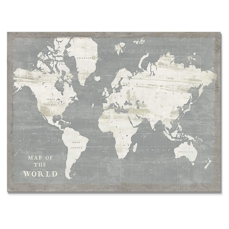 Designart - Slate World Map