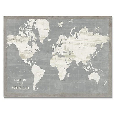 Designart - Slate World Map