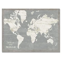 Designart - Slate World Map