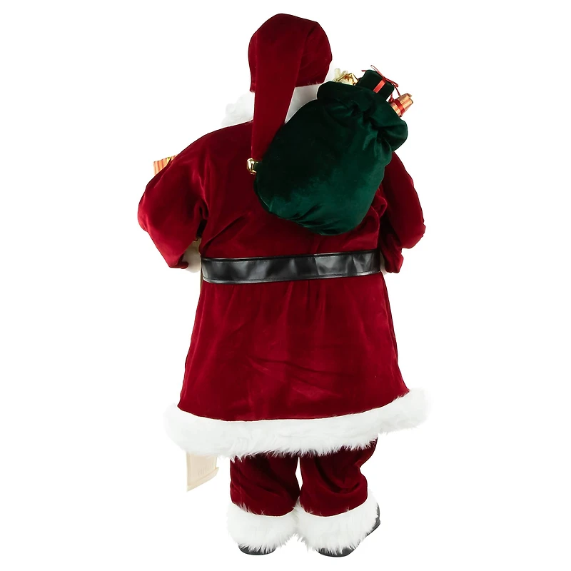 36" Santa Claus with Naughty or Nice List Christmas Figure