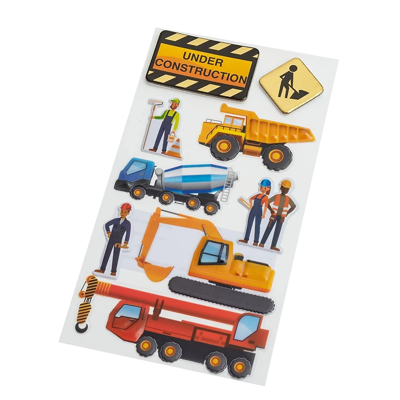 Construction Worker Dimensional Stickers by Recollections™