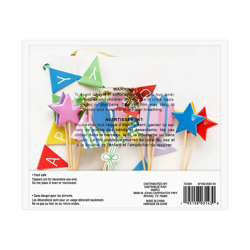 Happy Birthday Cake Topper Set by Celebrate It™