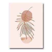 Designart - Moon & Sun Shapes In Retro Terracotta Tones II