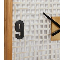 White Farmhouse Wood Wall Clock, 24" x 24"