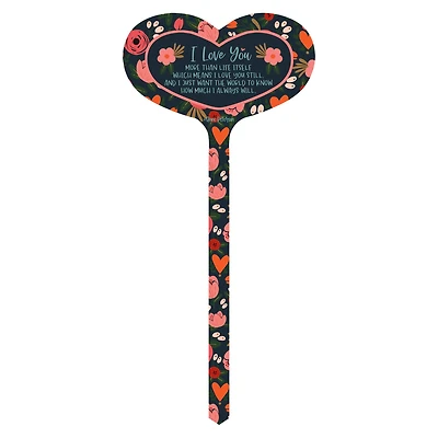 15" Aluminum I Love You Remembrance Marker Garden Stake