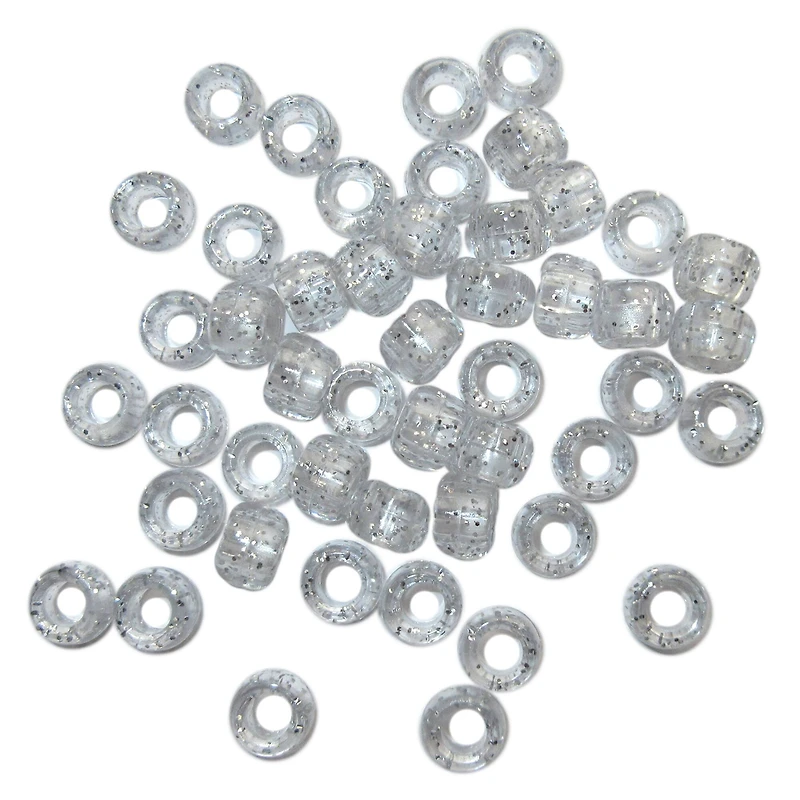 9mm Glitter Pony Beads by Creatology