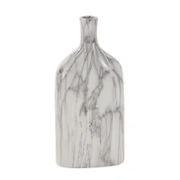 13" Gray Stoneware Contemporary Vase Set