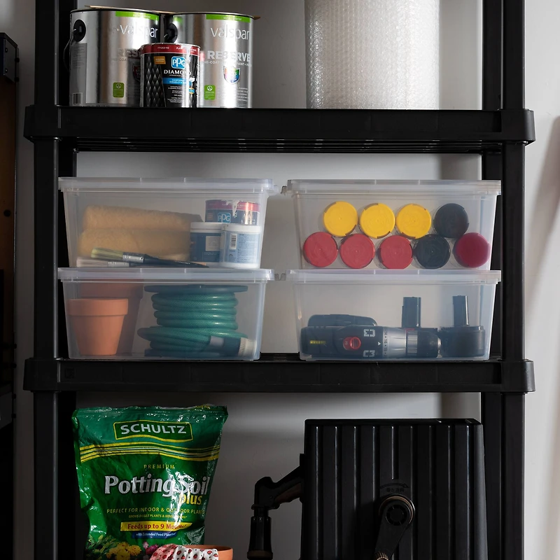 IRIS® 14.5qt. Snap Top Plastic Storage Boxes, 6ct.