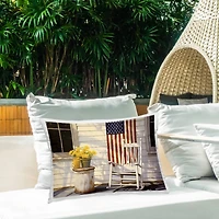 Stupell Industries Americana Deco Scene Outdoor Printed Pillow