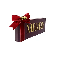 7" Black , Red & Gold Merry Tabletop Décor by Ashland®