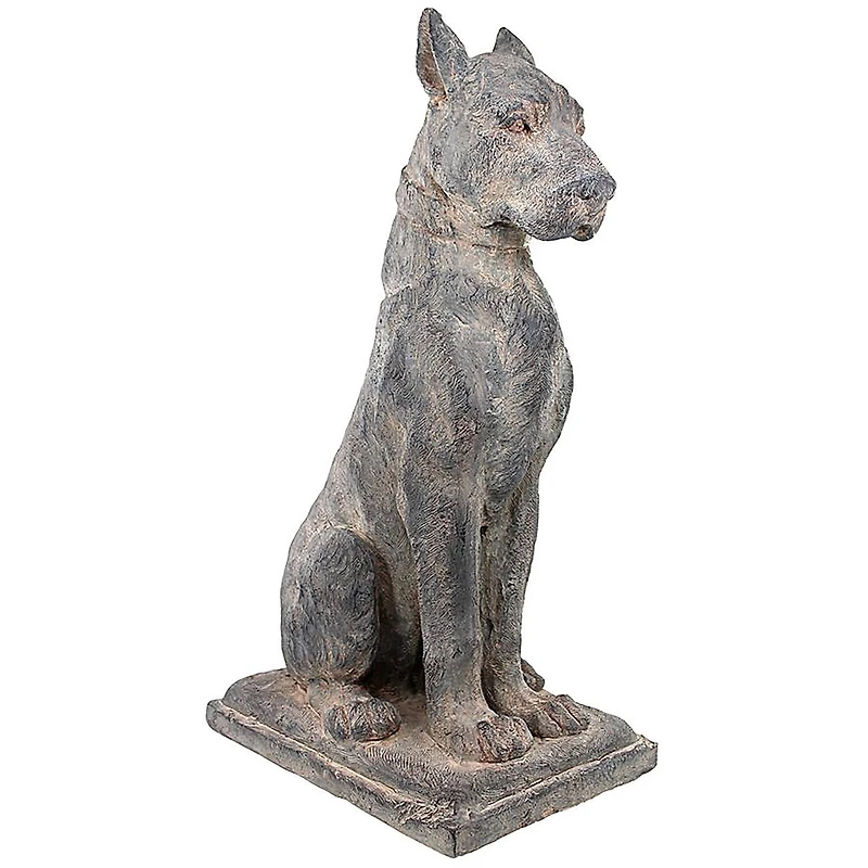 Design Toscano 32" The Great Dane Sentinel Quiet Strength Dog Statue
