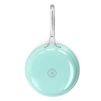 Martha Stewart Lockton 12" Turquoise Aluminum Nonstick Frying Pan