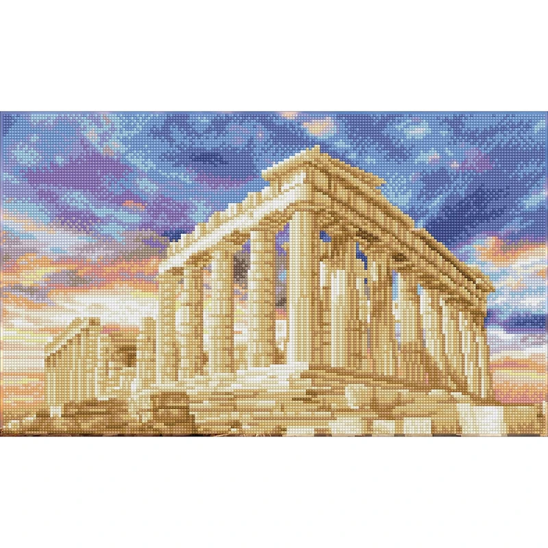 Diamond Dotz® Intermediate Parthenon Temple, Acropolis, Athens, Greece Diamond Art Painting Kit