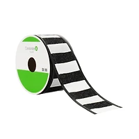 1.5" x 10yd. Striped Glitter Wired Taffeta Ribbon by Celebrate It™ Tailgate