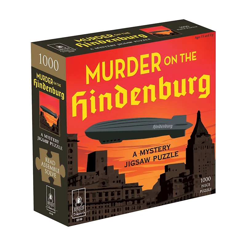 Murder on the Hindenburg Classic Mystery Jigsaw Puzzle: 1000 Pcs