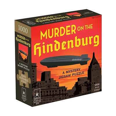 Murder on the Hindenburg Classic Mystery Jigsaw Puzzle: 1000 Pcs