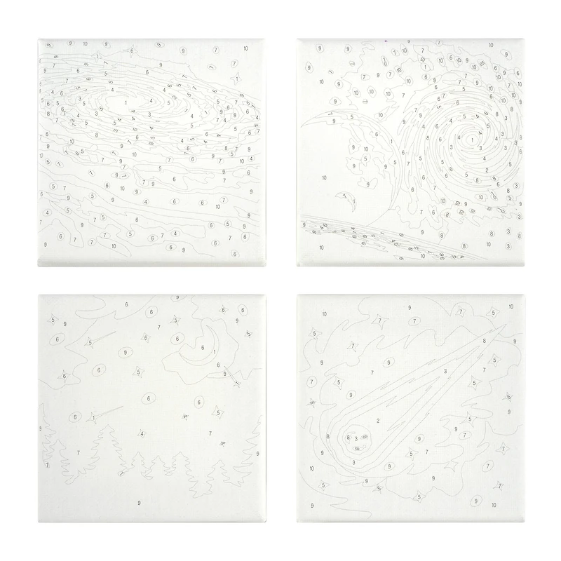Galaxy Paint-by-Number Gallery Mini Kit by Artist's Loft®
