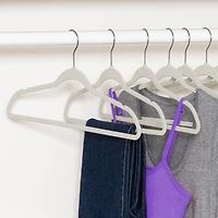 Honey Can Do Warm Gray Slim-Profile Non-Slip Velvet Hangers