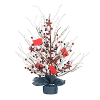 Glitzhome® 20" Patriotic America Berry Table Tree