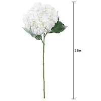 25" White Snow Hydrangea Stem by Ashland®