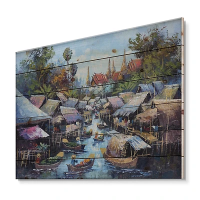 Designart - Vintage Waterside Life I