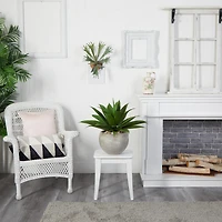 24" Agave Plant in Sand Planter
