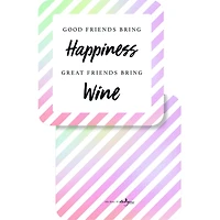 JAM Paper 4" Spectrum Drinking Coasters, 6ct.