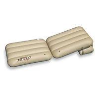 88" Inflatable Beige Adjustable Flip-Top Swimming Pool Lounger Raft