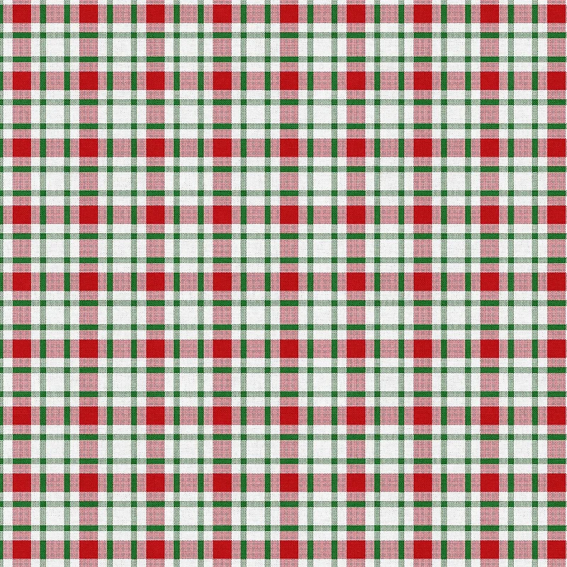 Fabric Editions White Winter Plaid Cotton Fabric