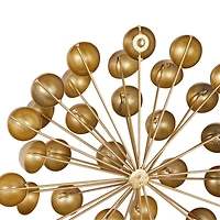 CosmoLiving by Cosmopolitan 12" Gold Metal Modern Orb Sculpture